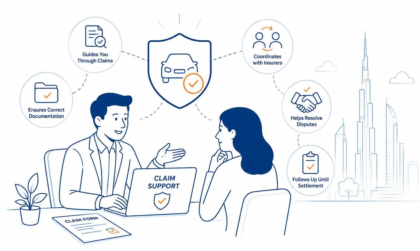 Insurance Claims Support by Broker UAE