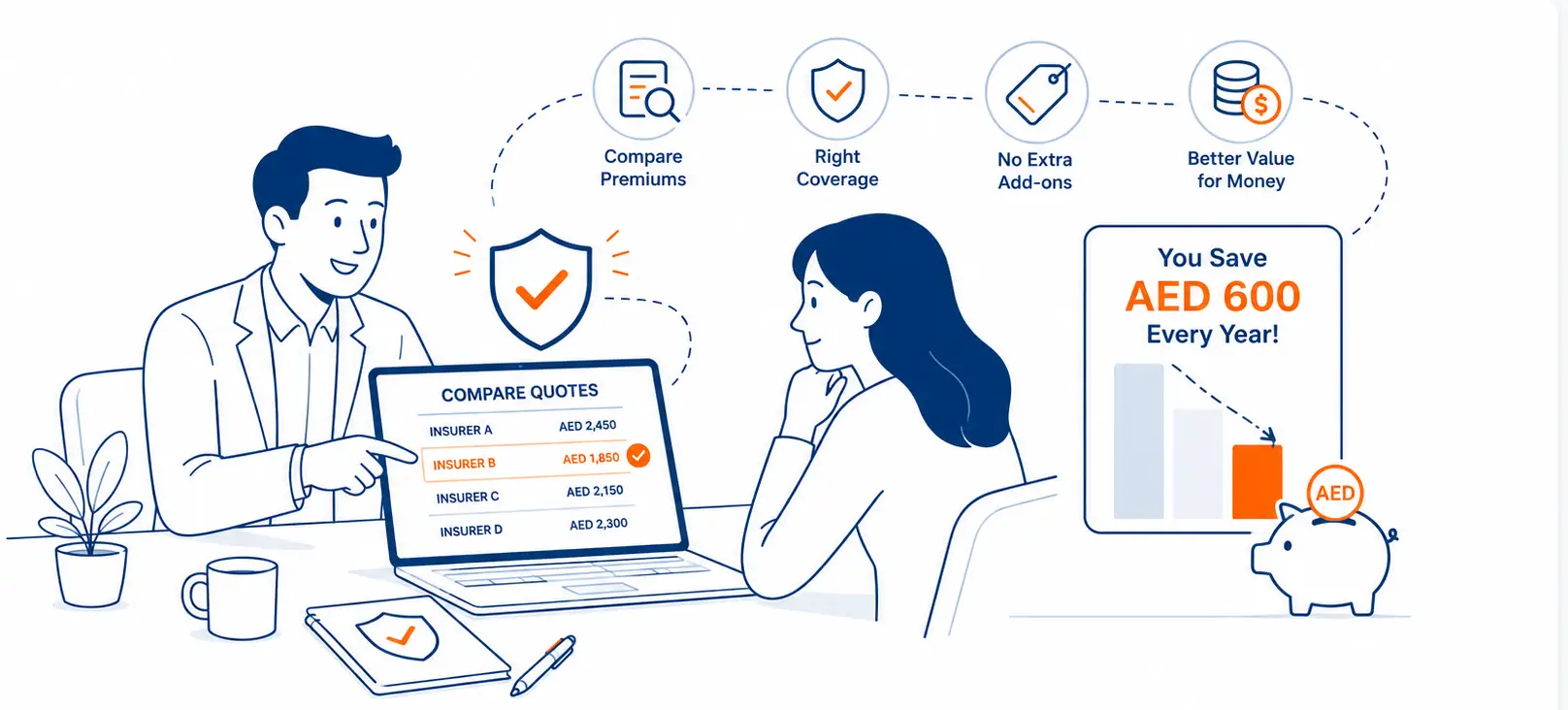 How Insurance Brokers Help You Save Money UAE