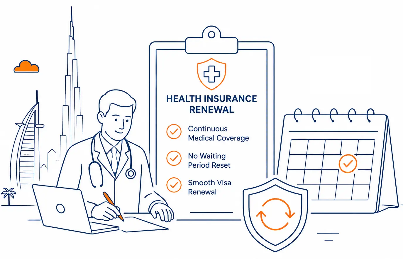 Renewal of Health Insurance in Dubai