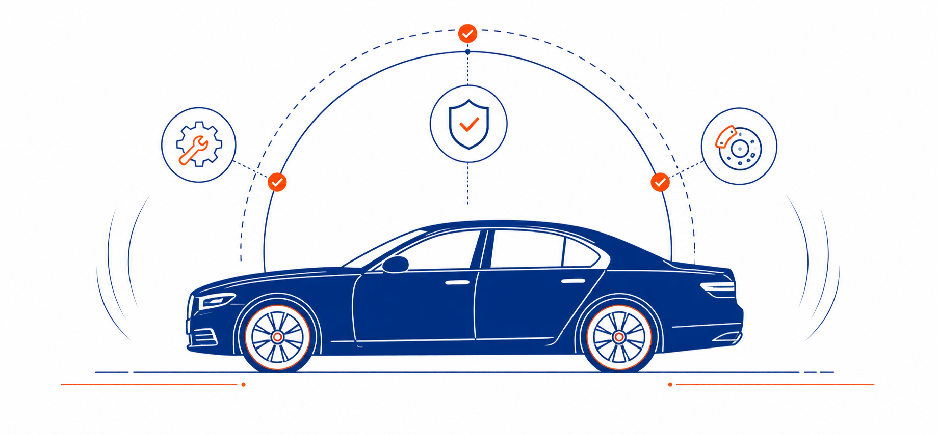 Luxury Car Insurance Illustration